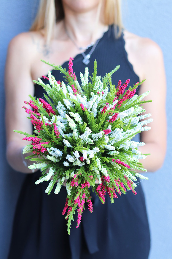 Wrzosowiska nr 5, jesienna kompozycja z wrzosów, wys.30cm