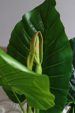 OD RĘKI Filodendron kwitnący, wysokiej jakości sztuczna roślina, wym.90cm