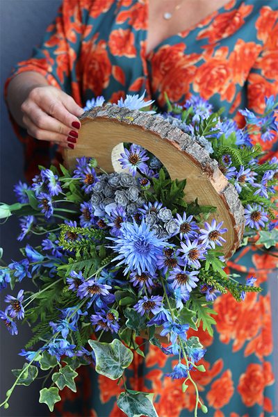 Meruta Angels, dekoracja nagrobna na plastrze drewna