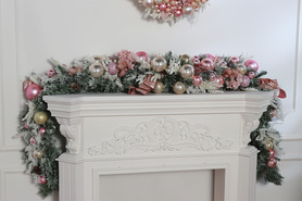 Apart Pudrovy, świąteczna girlanda dekoracyjna, dł.260cm