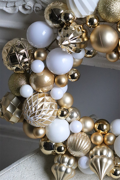 wianek bożonarodzeniowy Bombki