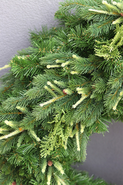 Sopot Green, ogromny zielony wianek świąteczny XXL