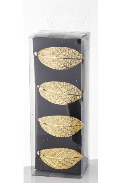 Leaf, obrączki na serwetki, liść, złote