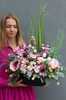 Flowerito 2, kompozycja kwiatowa w naczyniu