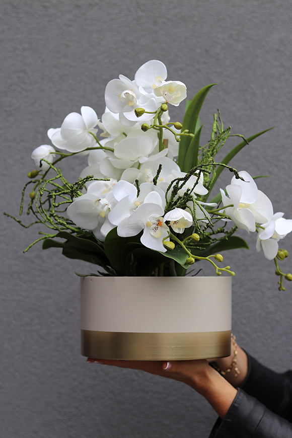 Izydoria, wysokiej jakości sztuczny storczyk, wym.42cm