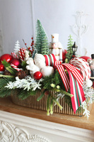 Lollypop Christmas, świąteczny stroik LED z dziadkiem