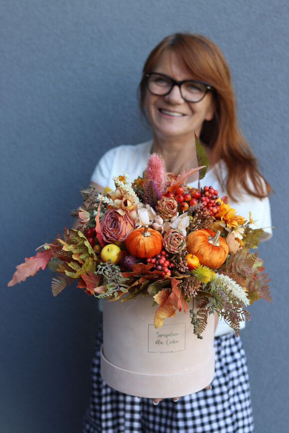 Moko Autumn 3, welurowy flowerbox jesienny