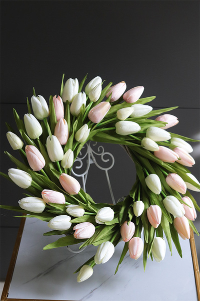 bardzo elegancki wianek z tulipanów, Witaj Wiosno Sweetie