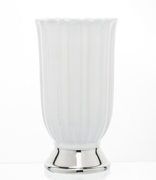 Regina White wazon ceramiczny, wym. 23x12.5x12.5cm