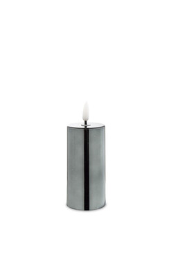 Black, migocząca świeca LED, wys.13.5cm