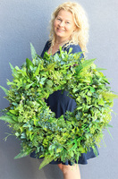 Greento, zielony wianek ozdobny, śr.60cm 