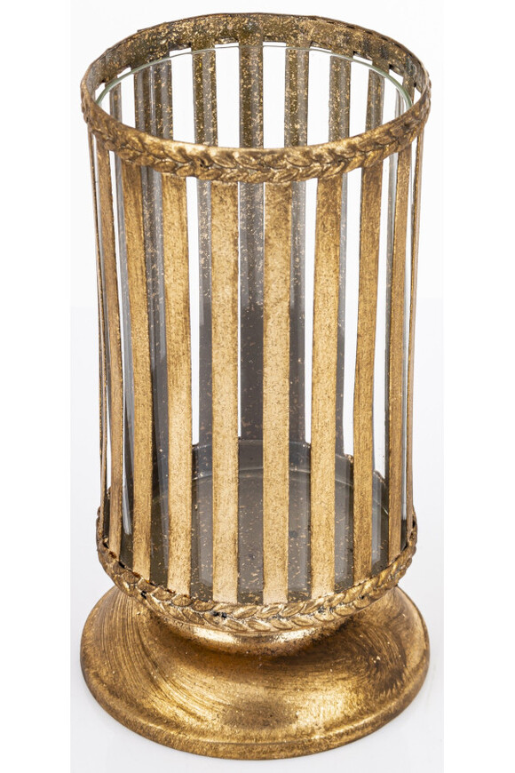 Antico, stylowy metalowy świecznik, wym.18.5x10.5x10.5cm