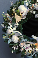 Scandi Effect, świąteczny wianek, LED