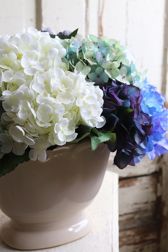 bajeczna kompozycja z niebieskich hortensji, Karenao Big, wym.32x36cm