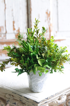 Minimalism Sukulenty Saute, zielona dekoracja do twojej donicy, wym.15/25x26cm