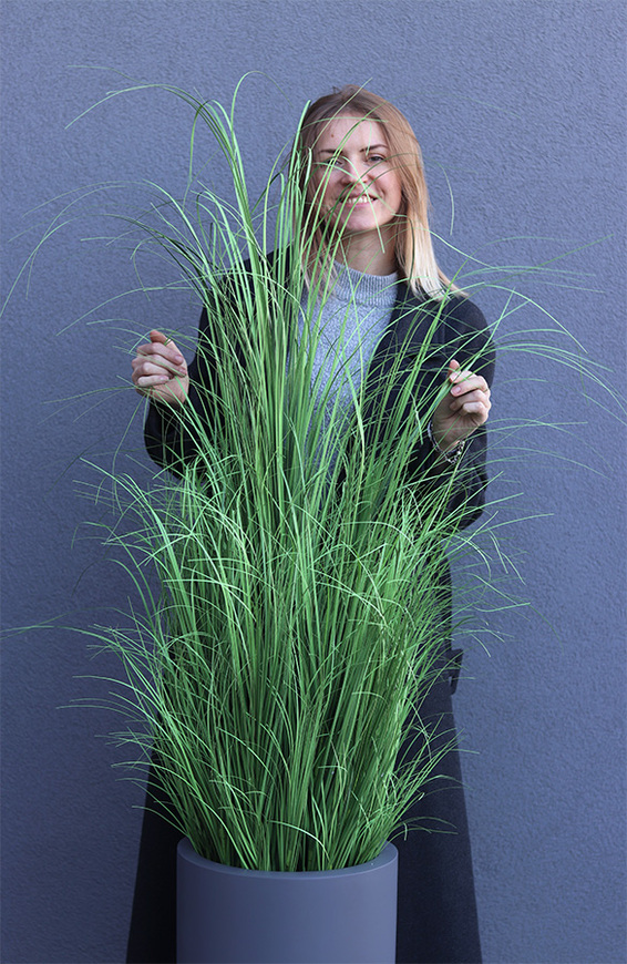  Fiberglass Grey Grass, trawa w donicy fiberglass