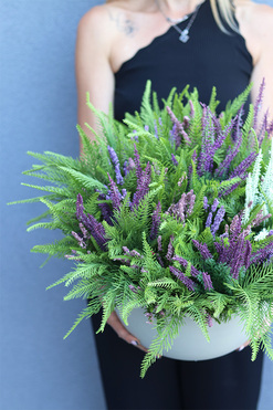 Wrzośce, jesienna kompozycja, wym.45x40cm