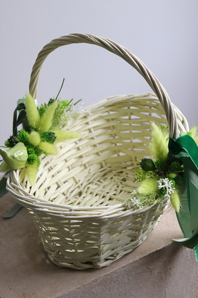 Zielona Kraina, dekorowany koszyczek wielkanocny