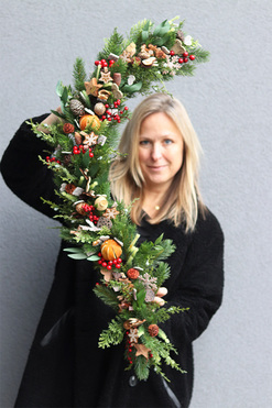 Green World, świąteczna girlanda na stół, dł.100cm 