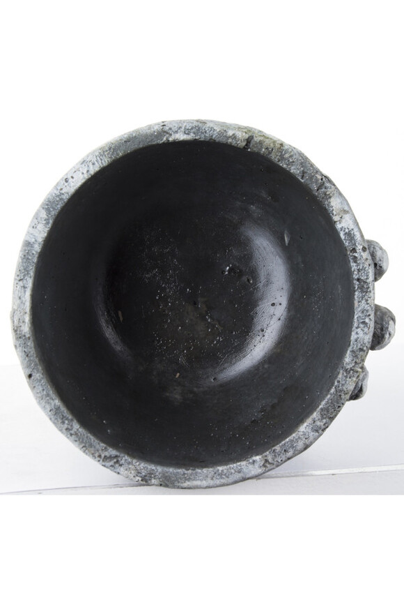 cementowa osłonka / donica, W Twoich dłoniach E, wym.36.5x18x16.5cm