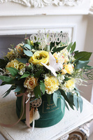 Dzień Babci i Dziadka Primavera, wiosenny flowerbox, wym.29x30cm