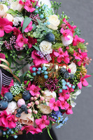 Fuksjove Love, wielkanocny wianek na drzwi