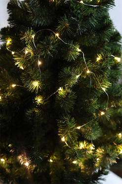 Konika Simple, choinka sztuczna w złotej donicy, wys.74cm