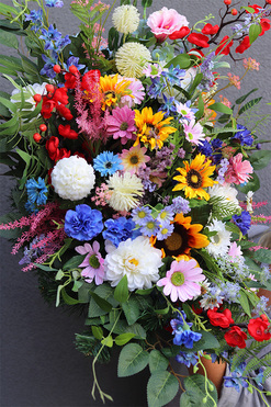 Klimasa Kolory, fioletowa wiązanka nagrobna,dł.76cm