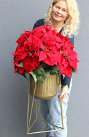 Gwiazda Betlejemska Goldena Mniejsza, wysokiej jakości sztuczna roślina, wym.82x47cm