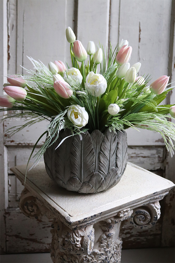 Pavilla, kompozycja wiosenna z tulipanami, wym.42x46cm