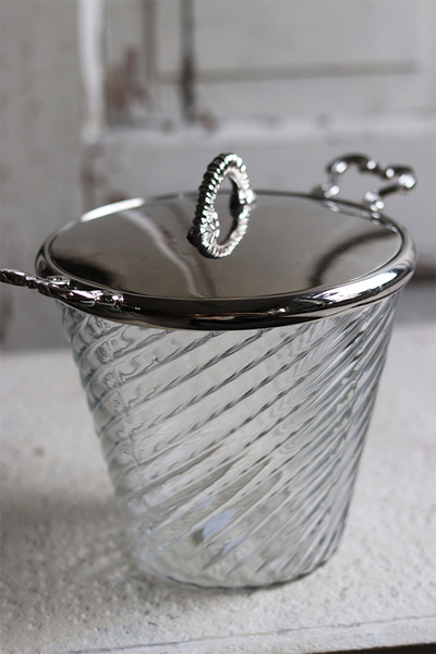 Glamour Spring Greta, kryształowy cooler pojemnik na lód, wym.15x17x23cm