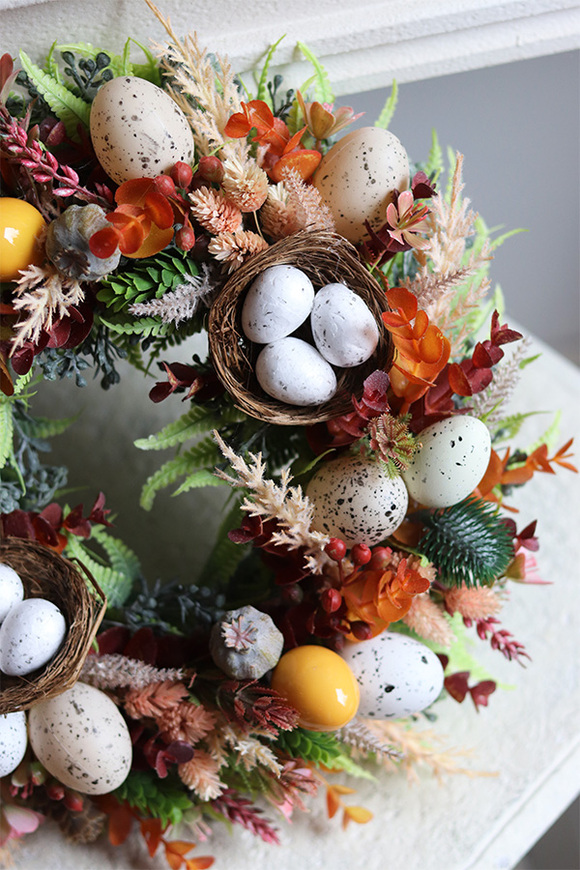 Kurnik, wielkanocny wianek z jajkami