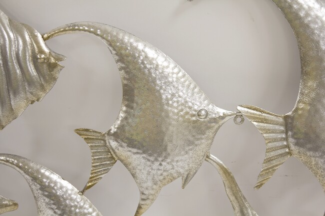 efektowny decor ścienny, Angelfish Silver, wym.53x102cm
