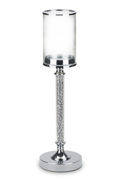 Alize, elegancki świecznik glamour, wym.48x13x13cm