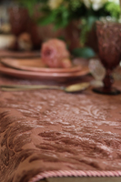 obrus Residence Pink, śr.140cm (koło) 