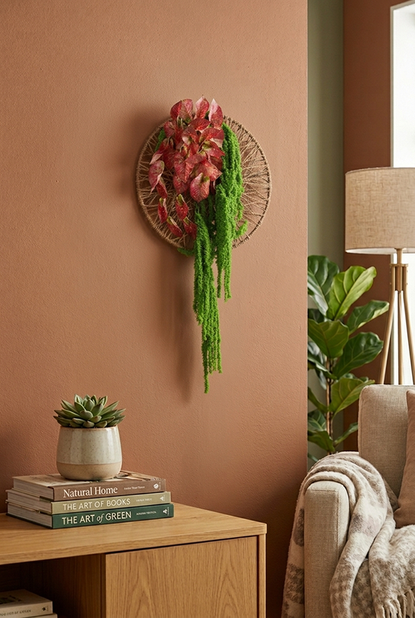 Flower Art, nowoczesny wianek na drzwi