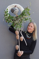 Coco Vintage, wielkanocny wianek na drzwi