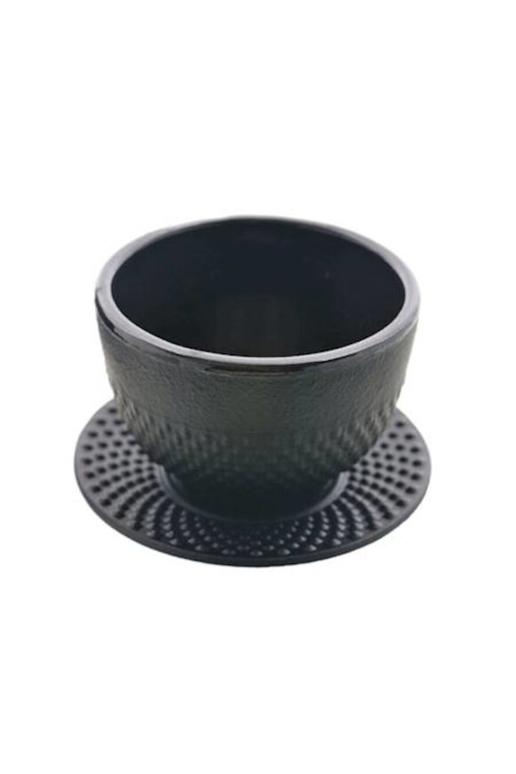 Awaji , żeliwne podstawki pod czarki, czarne