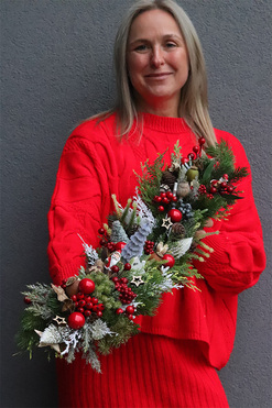 Klasyczny Dom, girlanda świąteczna, dł.54cm 