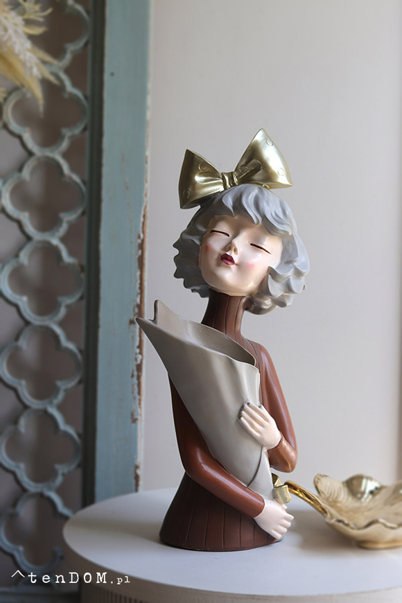 Mademoiselle, figurka dekoracyjna kobieta	