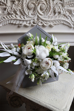 koperta flowerbox Leduna Chocolate, wym.29.5x30cm