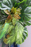 Sopot Cocktail Bar, ścianka jednostronna ze sztucznych roślin