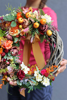 Heluna, wianek jesienny z jabłuszkami