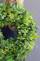 Greento, zielony wianek ozdobny, śr.60cm 