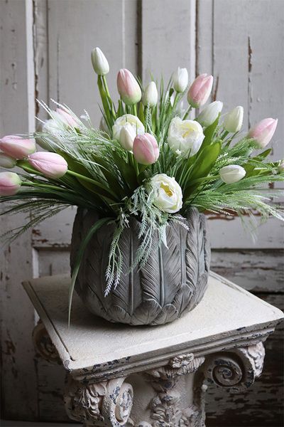 Pavilla, kompozycja wiosenna z tulipanami, wym.42x46cm 
