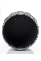 Mardin C, srebrna metalowa donica