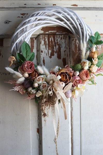 Teruso, wielkanocny wianek na drzwi, śr.37cm 