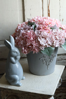 hortensje w metalowym naczyniu, Miledy Kredua, wym.40x33cm