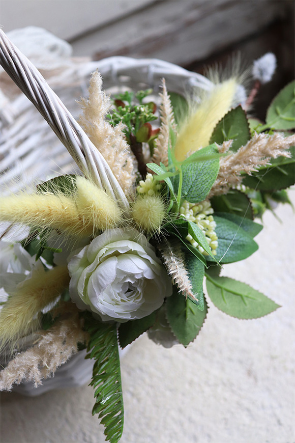 dekorowany koszyczek wielkanocny, Jedruta, wys.22cm 