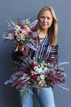 Benjamin Bordo, komplet dekoracji nagrobnych, kompozycja + bukiet